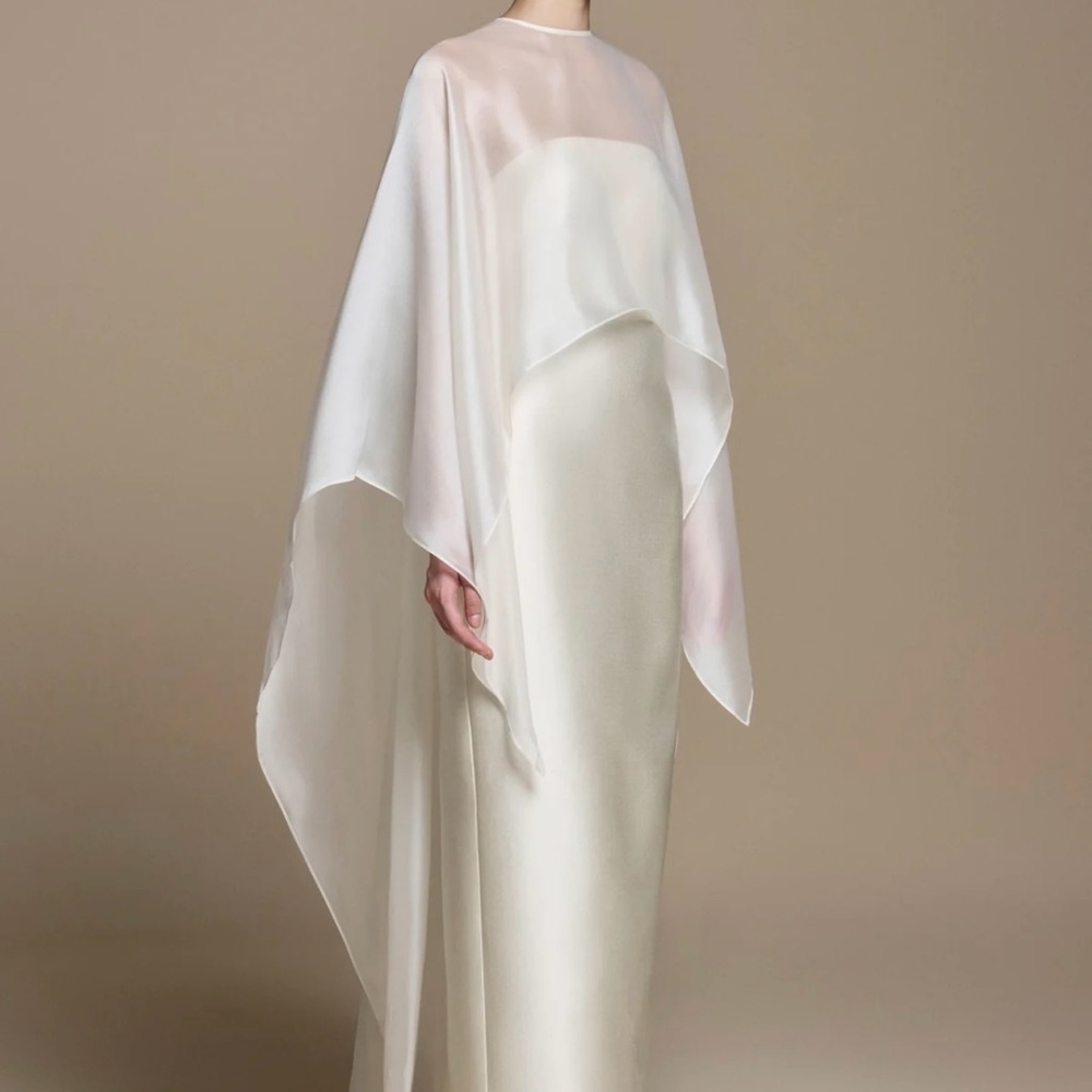 Elegant Strapless Cream Dress